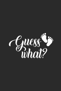 Paperback Guess What?: Graph Paper Notebook (6" x 9" - 120 pages) Pregnancy Announcement Notebook for Daily Journal, Diary, and Gift Book