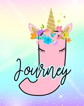 Paperback Journey: Girls Unicorn Journal to Write In - Personalized Journal Book