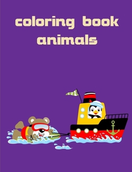 Paperback Coloring Book Animals: A Cute Animals Coloring Pages for Stress Relief & Relaxation Book