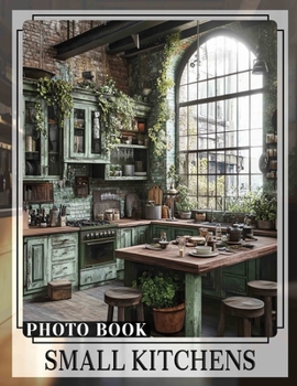 Paperback Small Kitchens Photo Book: 40 Inspiring Images For Space Efficiency And Home Organization In Compact Areas Book