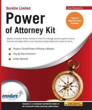 Paperback Durable Limited Power of Attorney Kit Book