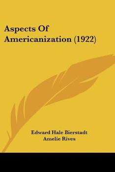 Paperback Aspects Of Americanization (1922) Book