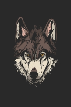 Notizheft: Blanko Notizheft mit Wolf Cover |120 linierte Seiten | Softcover | ~ A5 Format | schönes Cover (German Edition)