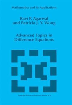 Hardcover Advanced Topics in Difference Equations Book