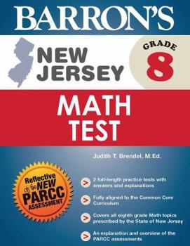 Paperback New Jersey Grade 8 Math Test Book