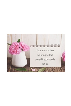 Fear arises when we imagine that everything depends on us.: Motivational Quote Notebook/Journal/Diary (6 x 9) 120 Lined pages