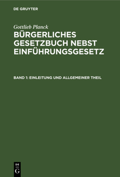 Hardcover Einleitung Und Allgemeiner Theil [German] Book