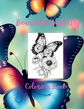 Paperback Beautiful Butterfly Coloring Book