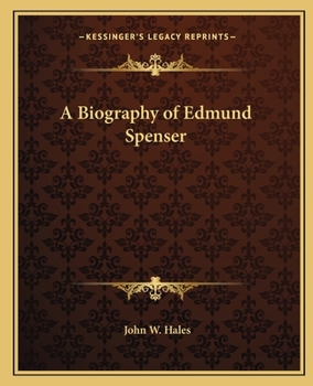 Paperback A Biography of Edmund Spenser Book