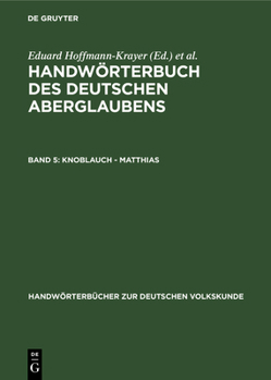Hardcover Knoblauch - Matthias [German] Book