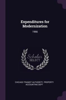 Paperback Expenditures for Modernization: 1966 Book