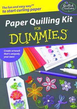 Paperback Paper Quilling Kit for Dummies [With Slotted Quilling Tool, Circle Sizer Ruler, Etc.] Book
