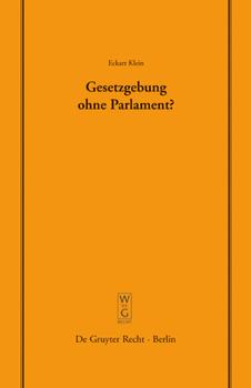 Hardcover Gesetzgebung ohne Parlament? [German] Book