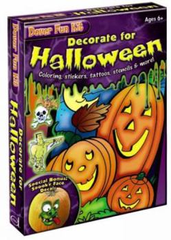 Paperback Decorate for Halloween [With Stickers and Crayons and Tattoos and 6 Stencils and Coloring Book and Origami Paper] Book