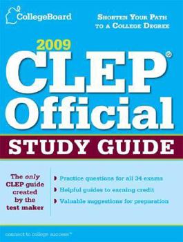 Paperback CLEP Official Study Guide Book