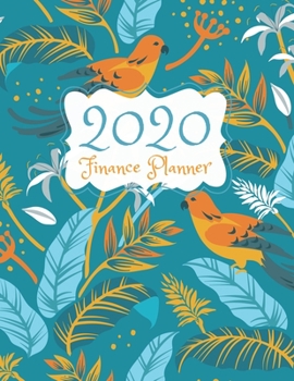Finance Planner 2020: Blue Birds 12 Month Budget Planner Money Saving Challenge Monthly Bill Tracker Simple Budget Tracker Expense Tracker Happy Planner Notebook Monthly Money Goals Tracker