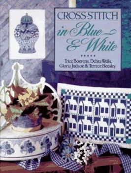 Hardcover Cross-Stitch in Blue and White Book
