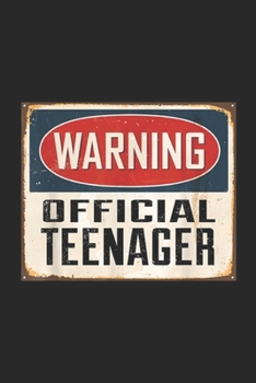 warning official teenager: Officialnager 13th Birthday 2006 Gift Journal/Notebook Blank Lined Ruled 6x9 100 Pages