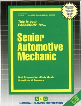 Paperback Senior Automotive Mechanic Book