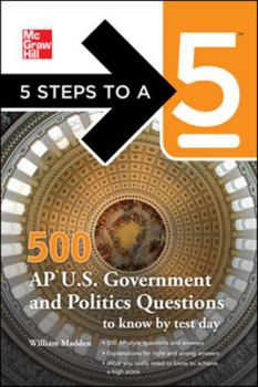 Paperback 500 AP U.S. Government and Politics Questions to Know by Test Day Book