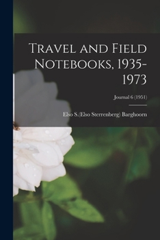 Paperback Travel and Field Notebooks, 1935-1973; Journal 6 (1951) Book