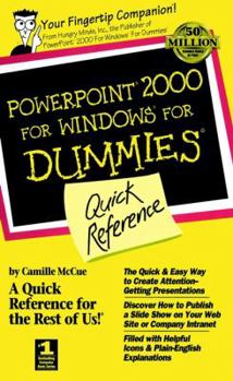 Paperback PowerPoint 2000 for Windows for Dummies Quick Refernce Book