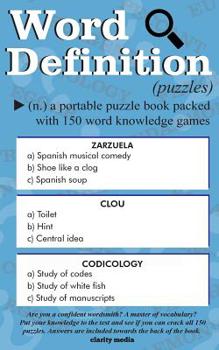 Paperback Word Definition Puzzles: 150 vocabulary building puzzles, complete with solutions Book