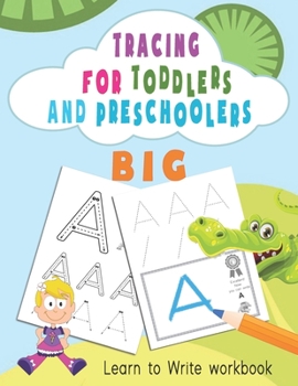 Paperback Tracing For Toddlers and Preschoolers: Learn to Write workbook. Letters and numbers tracing, Alphabet learning for Ages 2-5. Book