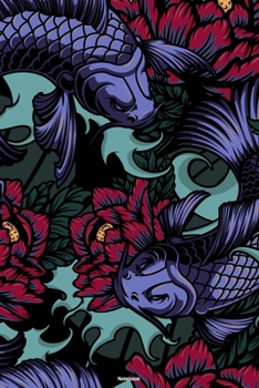 Notebook: Koi Carp Fish PatternJournal Japan Oriental Composition Book Zen Koi Pond Gift