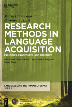 Hardcover Research Methods in Language Acquisition: Principles, Procedures, and Practices Book