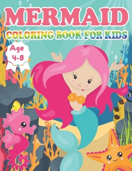 Paperback Mermaid coloring book for kids Age 4-8 Book