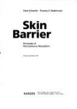 Hardcover Skin Barrier: Principles of Percutaneous Absorption Book