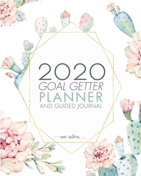 Paperback Goal Getter Planner And Guided Journal: 12 Month Planner and Guided Journal For Setting And Crushing Your Goals - Goal Setting Journal and Planner Wit Book