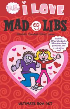 Paperback P.S. I Love Mad Libs Ultimate Box Set: World's Greatest Word Game [With Red Glitter Pen and 3 Fill-In-The-Blank Postcards] Book