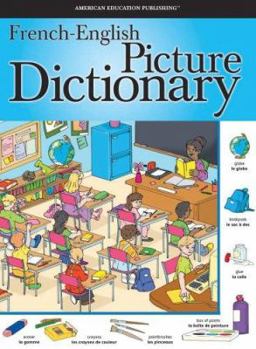Hardcover French-English Picture Dictionary Book