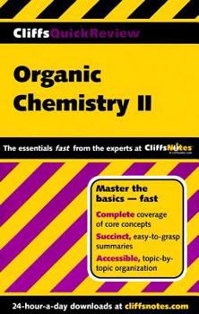 Paperback Cliffsquickreview Organic Chemistry II Book