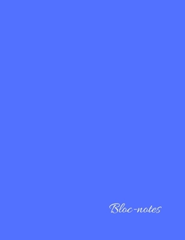 Paperback Bloc-notes: Carnet de notes - 120 pages lign?es - papier blanc - format 21.59 x 27.94 cm [French] Book