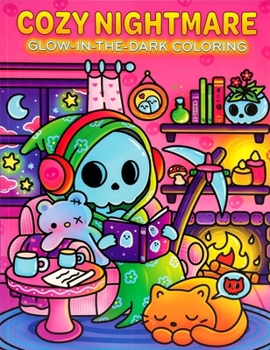 Paperback Cozy Nightmare Glow-In-The-Dark Coloring Book