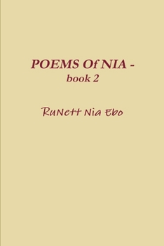 Paperback POEMS Of NIA - book 2 Book