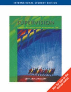 Supervision: Concepts and Practices of Management