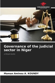 Paperback Governance of the judicial sector in Niger Book