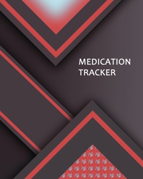 Paperback Medication Tracker: Large Print - Daily Medicine Tracker Notebook- Undated Personal Medication Organizer Book
