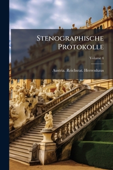 Paperback Stenographische Protokolle; Volume 4 Book