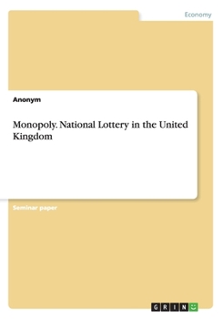 Paperback Monopoly. National Lottery in the United Kingdom Book