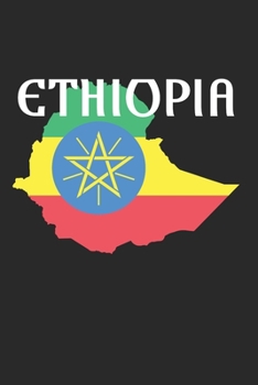 Ethiopia Flag  Habesha Map Proud Africa: 120 Pages 6 'x 9' |Dot Graph Paper Journal Manuscript • Planner • Scratchbook • Diary