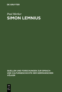 Hardcover Simon Lemnius [German] Book