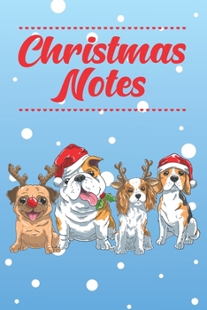 Christmas Notes: Funny and Cute Santa Dogs Merry Christmas Composition Notebook, Blank Wide Rule Lined Journal Perfect for Holidays and Christmas Plans, Gift or Wish List