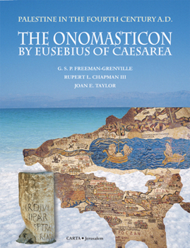 Hardcover The Onomasticon by Eusebius of Caesarea: Palestine in the Fourth Century A.D. Book