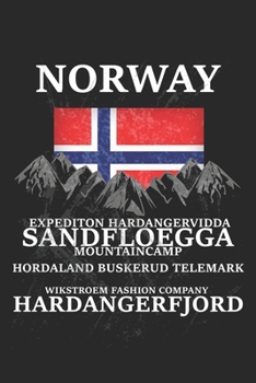 Paperback Wikstroem - Notes: Norway Expedition Sandfloegga Hardangerfjord used look - Notebook 6x9 checkered Book