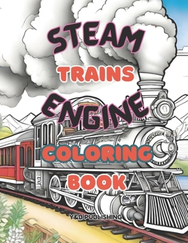 Paperback Steam Engine Trains Coloring Book